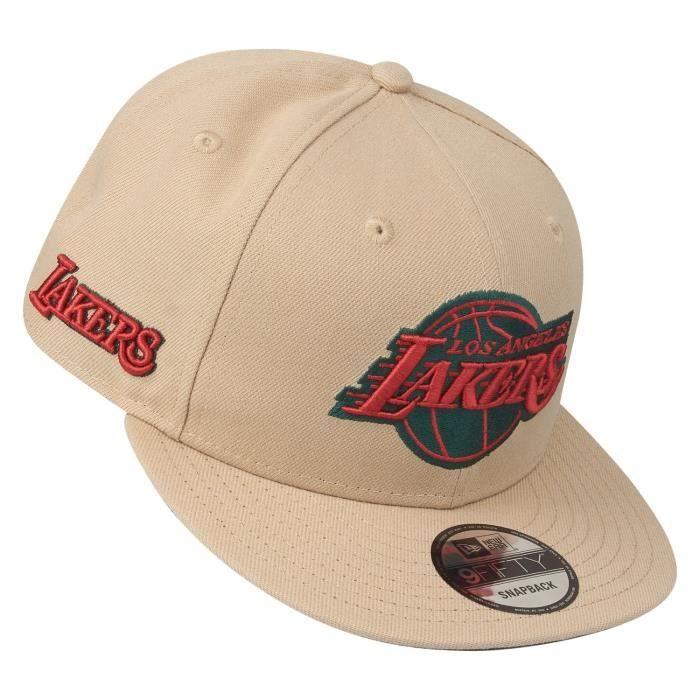 New Era 9Fifty Snapback Cap - Los Angeles Lakers Camel Beige