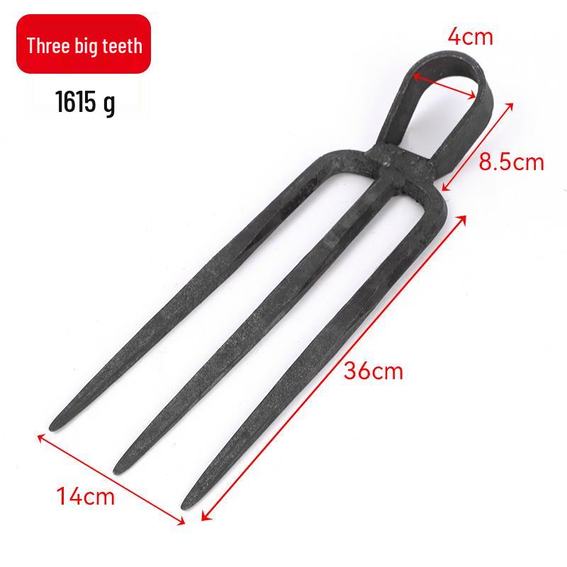 Садовая вилка и мотыга из марганцевой стали, устойчивой к ржавчине: 2, 3 и 4 зубца для копания, рыхления почвы и рекультивации земель