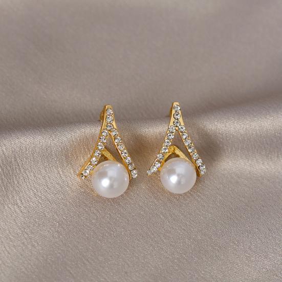 1 пара серег из искусственного жемчуга, сверкающие, не раздражающие индивидуальные серьги, свадебные украшения