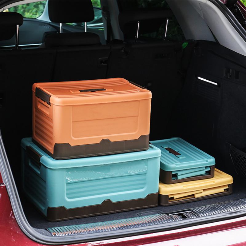 Large Capacity Foldable Storage Box With Lid Multifunction Organizer Toy Box Student Dormitory Plastic Storage Case