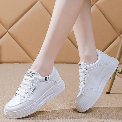 Обувь женская студенческая корейская версия универсальная 2025 осень белая обувь платформа интернет-знаменитость инс кеды повседневная спортивная обувь