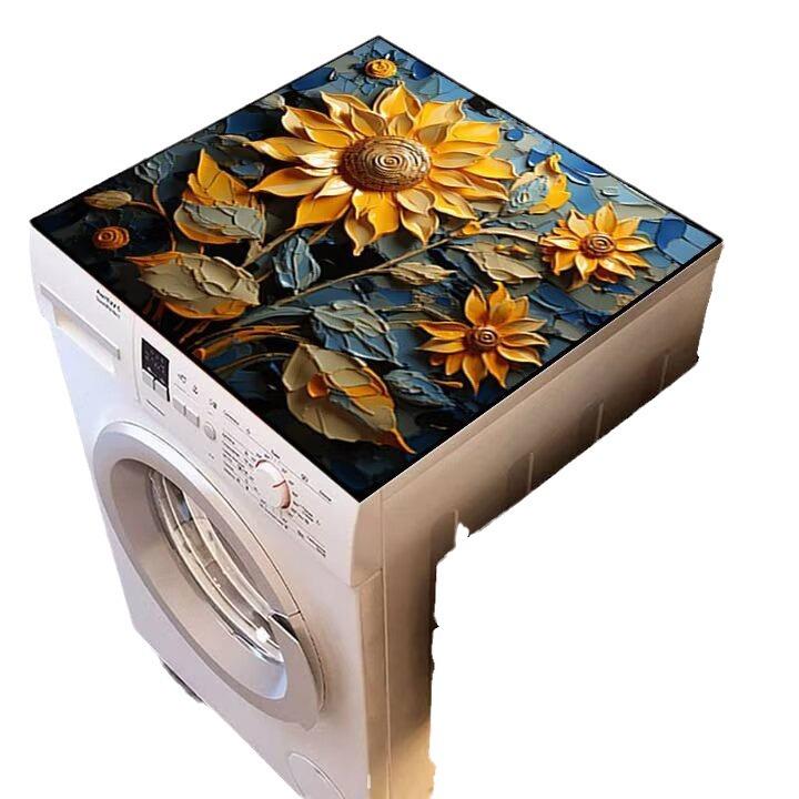 Пылезащитный 3D-коврик с диатомовой грязью и цветком, водонепроницаемый и впитывающий, противоскользящий коврик для стиральной машины или прикроватного столика