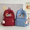High Appearance Level Girl Schoolbag Cute Cartoon Dog School Backpack for Junior High School Students