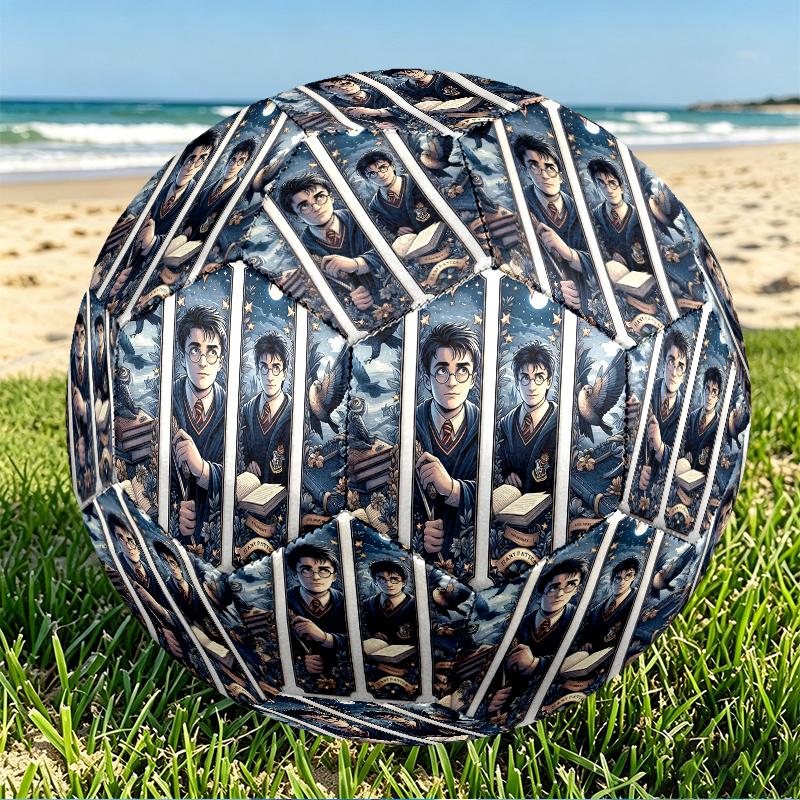 Fantasy film Print Size 5 Soccer Ball, PU Wear Resistant Football for Match Training and Daily Practice, Birthday Gift for Soccer Fans