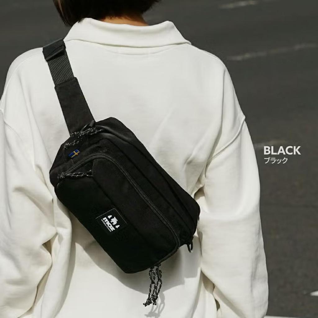 MOZ Camera Shoulder Waist Grayish Beige Bag, Bag, Bag, 3-Way Bag, VZEOK-01GBE