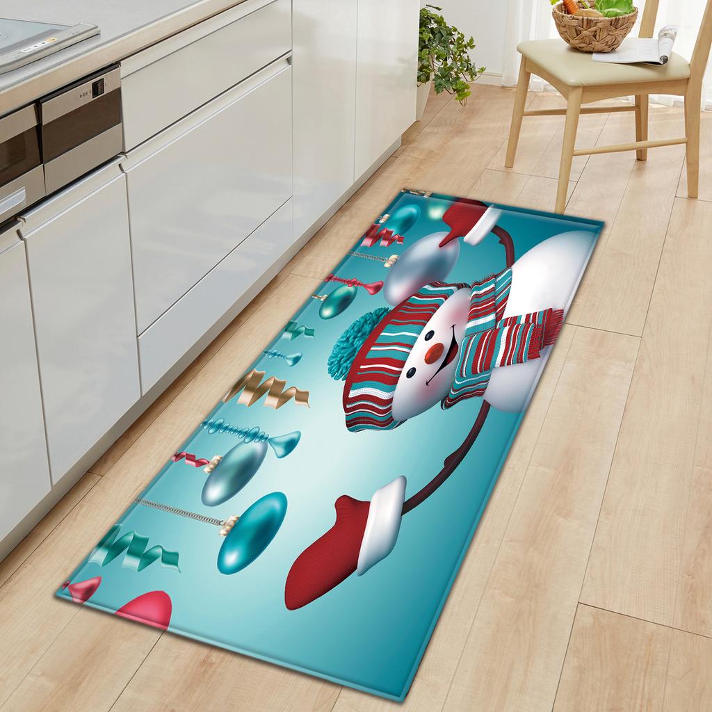 Christmas Kitchen Sand Carpet Doormat Long Floor Mat