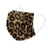 10 шт. трехслойная одноразовая пыленепроницаемая защитная маска с леопардовым принтом для взрослых