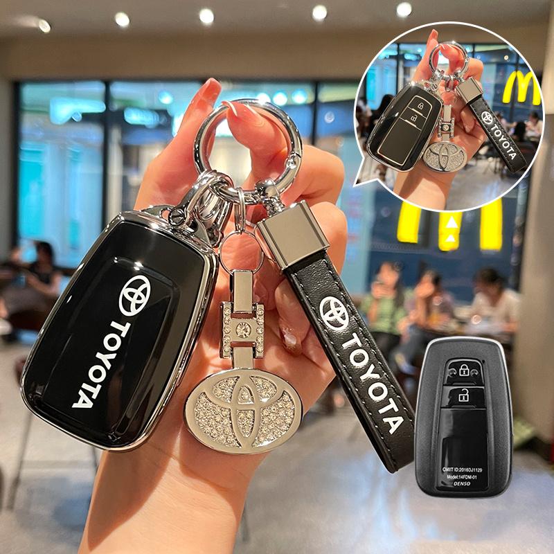 Всесторонний чехол-обложка из ТПУ для автомобильного ключа Toyota Corolla Hybrid 2021 Rav4 Land Cruiser Prado Camry Highlander Prius C-HR