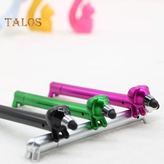 Милые шариковые ручки, ручки в виде таксы, 1 мм, черные чернила, мультяшные ручки с собаками для школы, офиса, емкостная сенсорная ручка для планшетов, телефонов