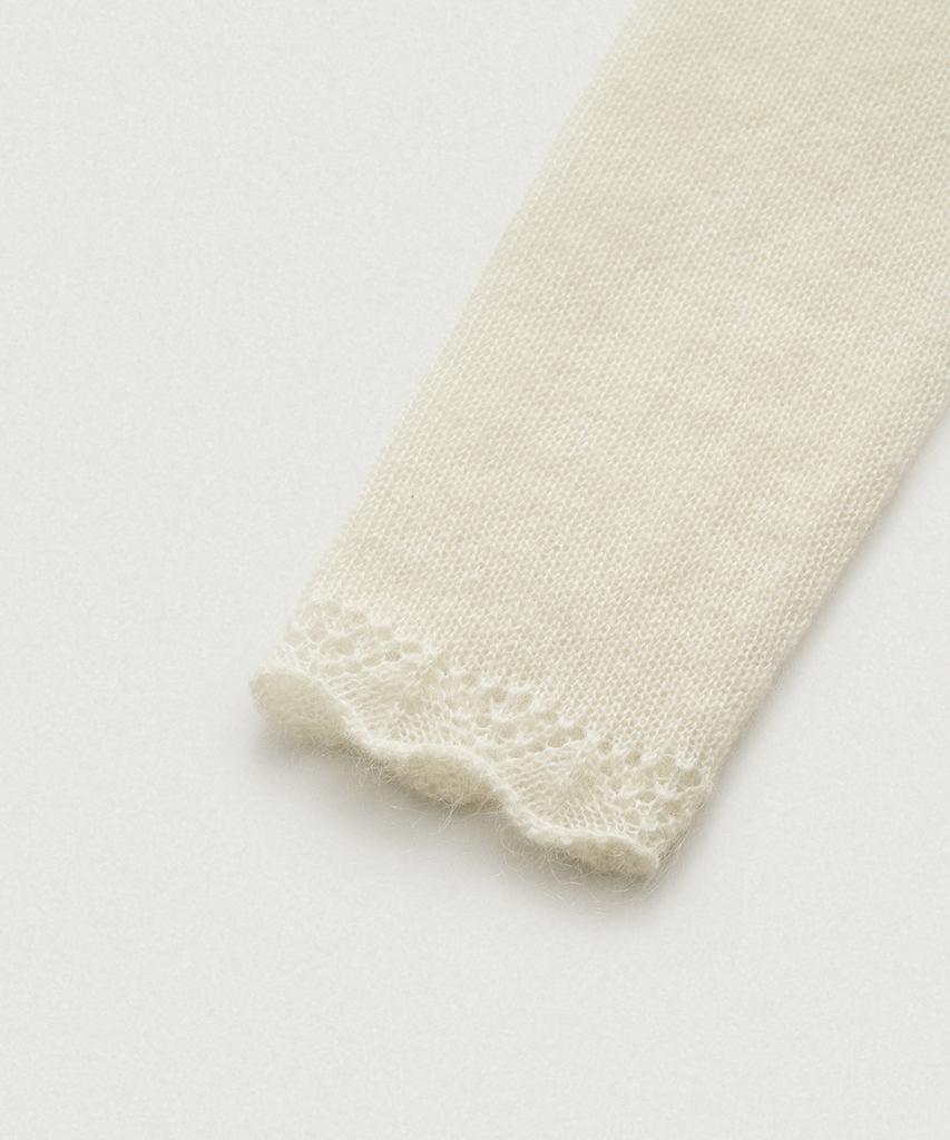 Кардиган Thebarnnet Velin Tie из мохера_Айвори
