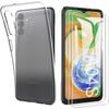 Case + 2 Tempered Glasses for Samsung A04s Transparent Anti-scratch