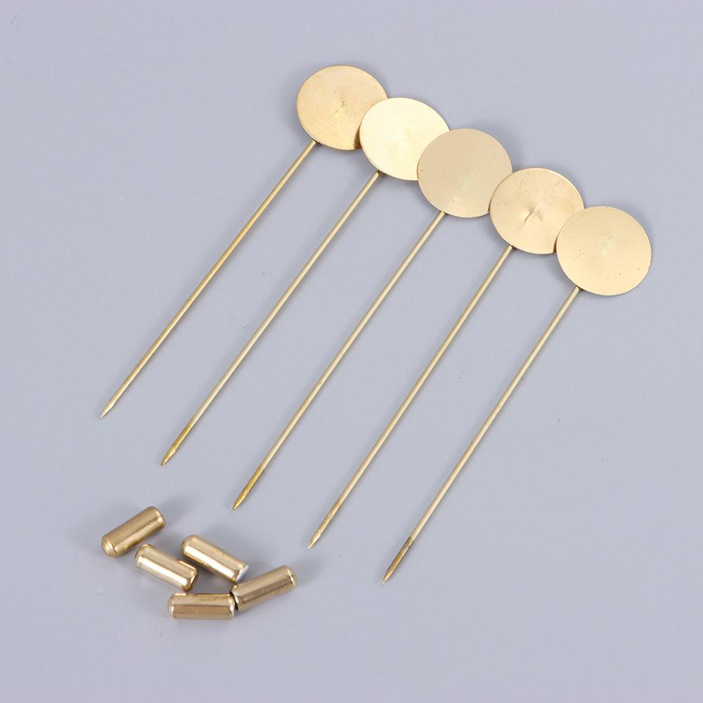 10pcs/set Fashion Jewelry Making Dress Pin Brooches Accessories Cameo Cabochon Tray
