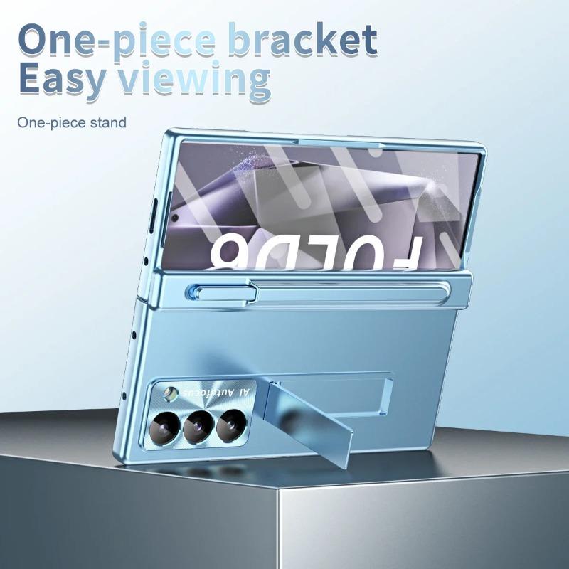 Чехол с сенсорной ручкой, магнитная броня, подставка, полная защита на 360 градусов, складной чехол для Samsung Galaxy Z Fold 6 5 4 3