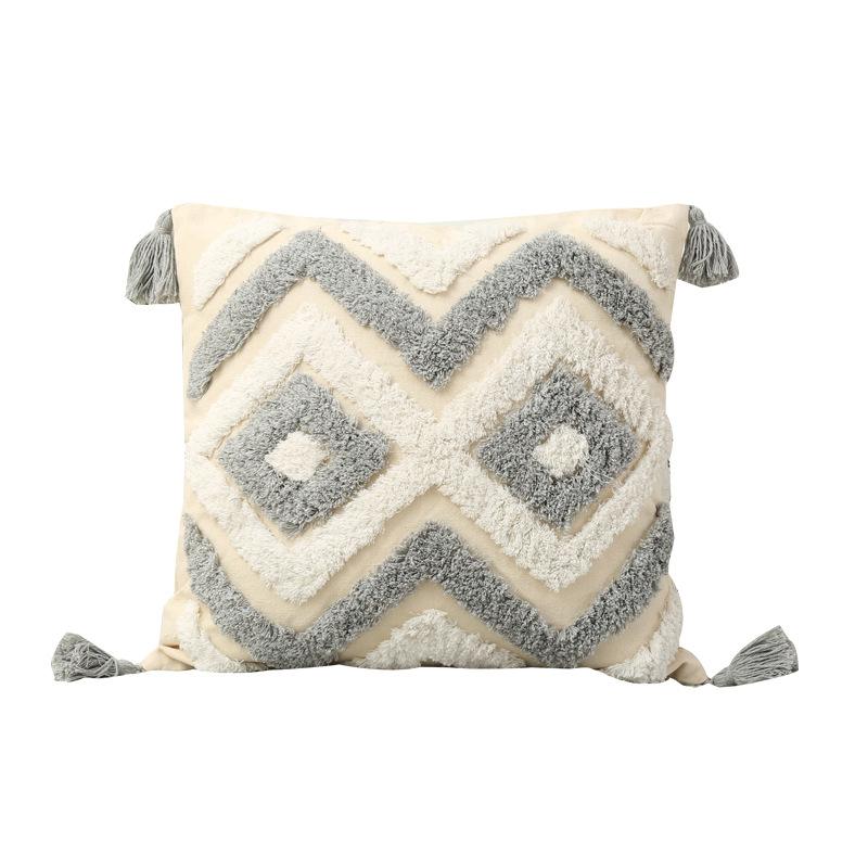 Подушка с цветочным узором, плюшевая, для домашнего дивана, наволочка для гостиной, спальни, наволочка