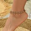Vintage Flower Bracelet Anklet For Women Bohemia Style Beach Leg Chain Accessories Delicate Ankle Jewelry For Party Accessories