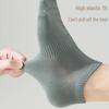 Men's Breathable Invisible Mesh Socks - Summer Thin, Sweat-Absorbent, Deodorant, Solid Color Boat Socks