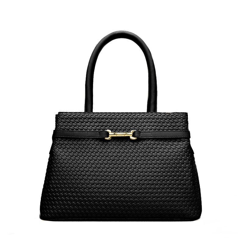 Women's Handbag Simple Woven Pattern Women's Bag Large Capacity Commuter Tote Bag Large Bag