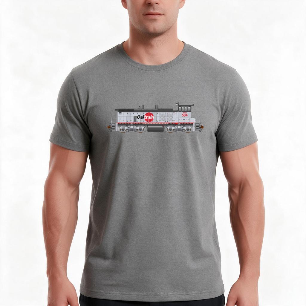 Caltrain Mp15 504 Tshirt Summer Casual Cotton Tee Oversized Streetwear Tops Vintage Graphic Print Loose Fit Short Sleeve