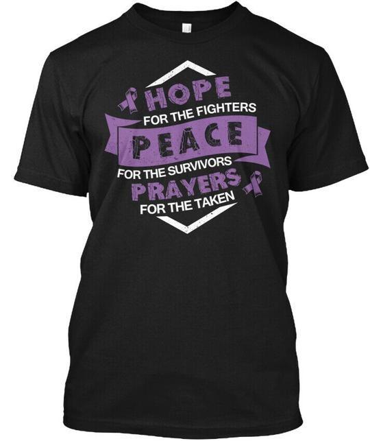 Hope Peace Leiomyosarcoma Cancer T-Shirt Made in the USA Size S to 5XL