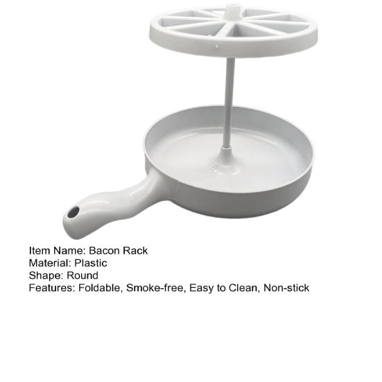 Противень для микроволновки с беконом, хрустящий бекон, жироуловитель с ситечком, подставка для духовки, универсальная посуда для приготовления фаст-фуда