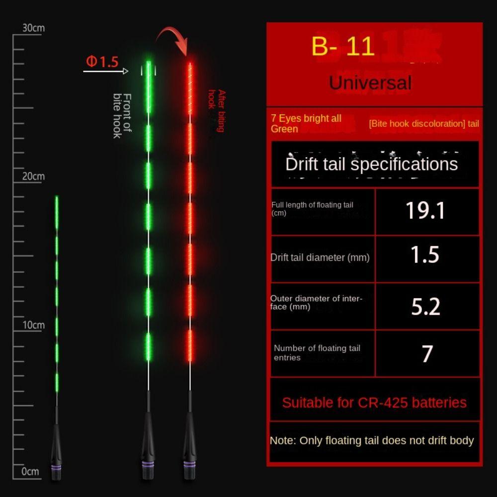 1 шт. ультрачувствительный электронный поплавок буй светящийся для ночной рыбалки поплавок Топ для ночной рыбалки