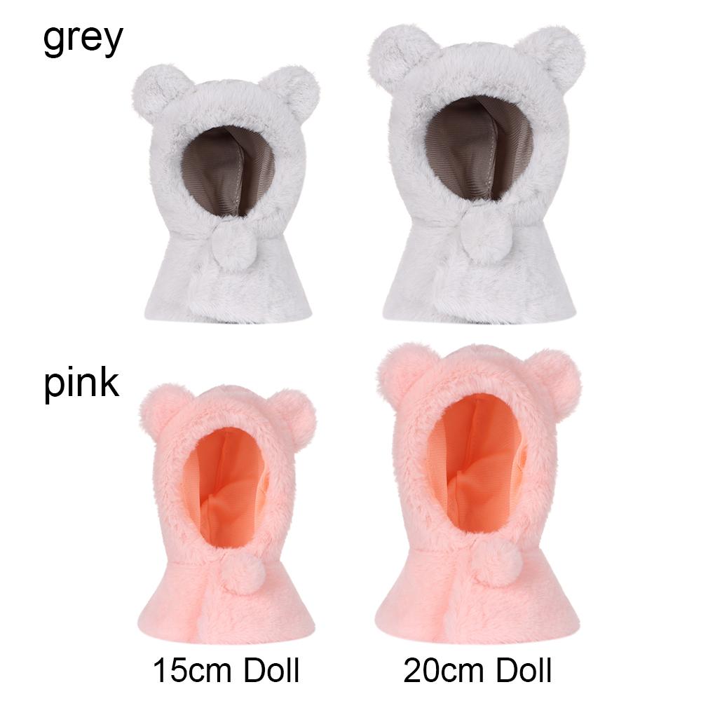 Мягкая кукла-животное Кукла ручной работы Костюм с плащом с капюшоном Плюшевая одежда для кукол Одежда для кукол