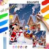 Рождественский Зимний Снеговик Олень Масляная Краска Цифровая Живопись Художественный Набор Закраска Декор Дома