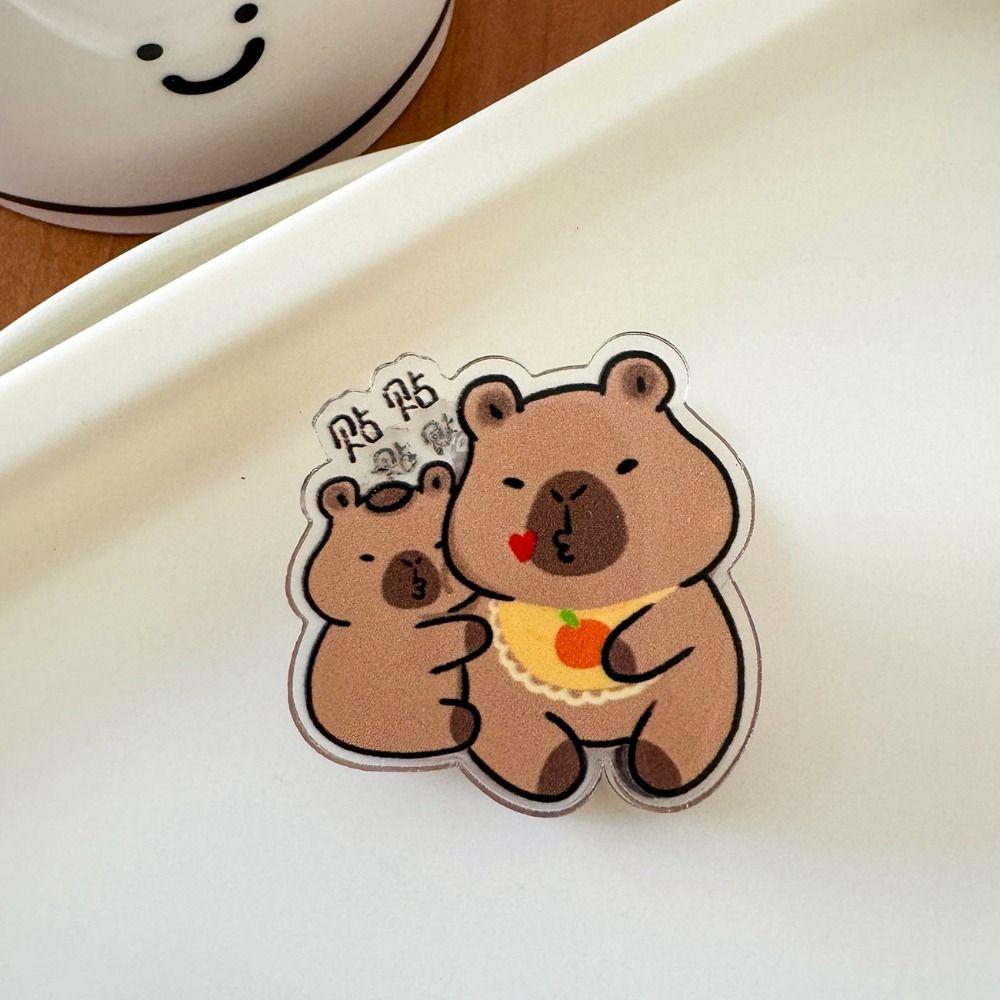 Creative Cute Paper Clip Lovely Binding Sealing Clamp Photo Clip Capybara Acrylic Clip Student