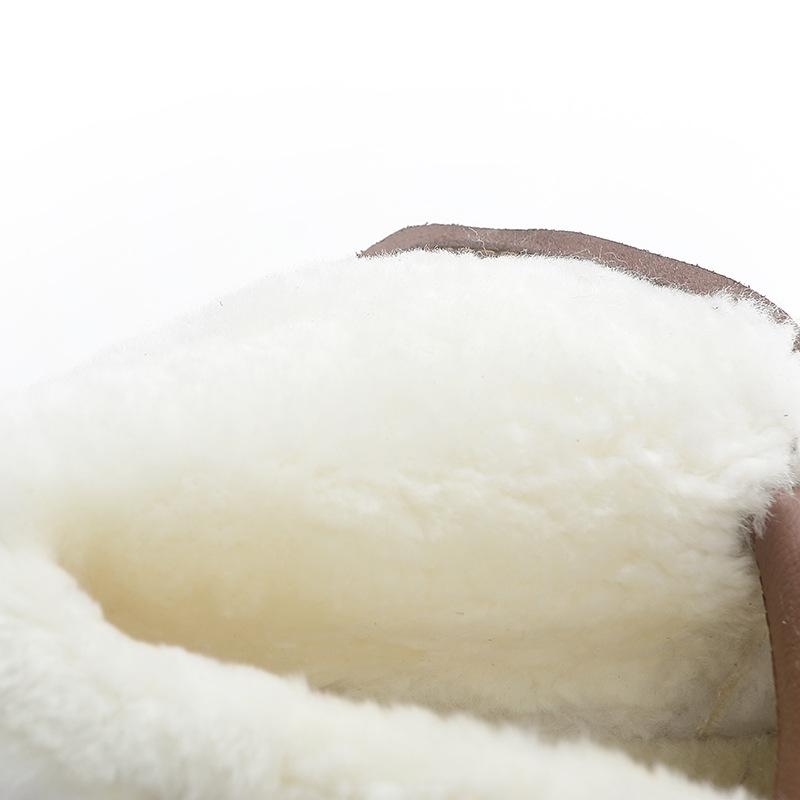 2024 новые зимние женские кожаные ботильоны с мехом, толстые плюшевые ботинки с толстой подошвой, теплые меховые ботинки, женская модная обувь