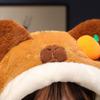 Soft Plush Capybara Scarf Warm Kapibara Gloves Cartoon Capibara Hat  Outdoor