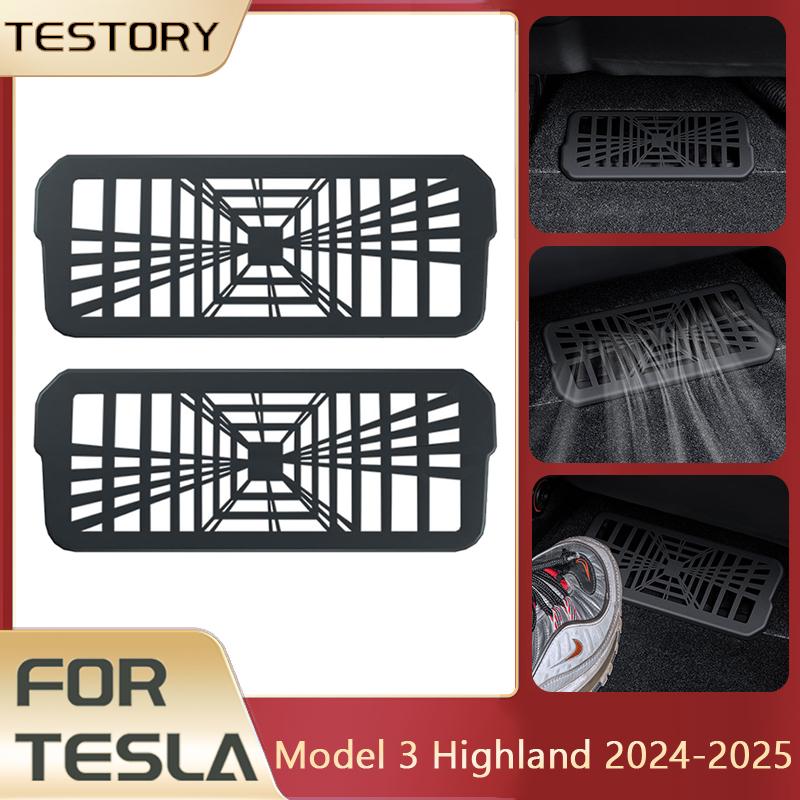 Seat Under Air Vent Cover for Tesla Model 3 2024-2025 Accessories Highland Prevents Debris Entry for New Tesla Model 3 2024-2025
