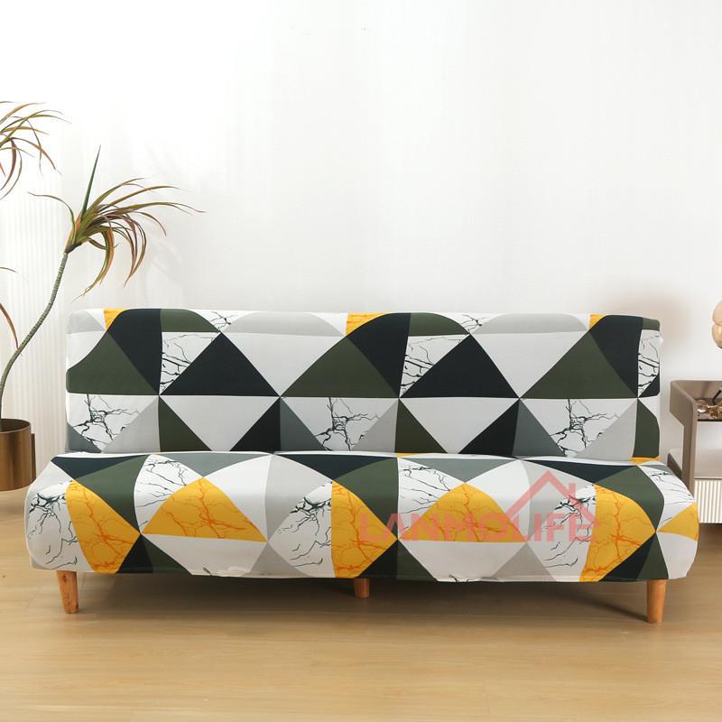 Чехол для складного дивана-кровати с простой эластичностью, без подлокотников, утолщенный, пыленепроницаемый чехол для дивана, все включено