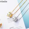 925 Sterling Silver Delicate Cubic Zircon Crown Pendant Neckace For Women Jewelry Birthday Gifts Wholesale S -N311