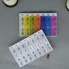 1 шт. Органайзер для таблеток на 7 дней с 28 отделениями, Цветная съемная ежедневная таблетница, Большой еженедельный контейнер для лекарств