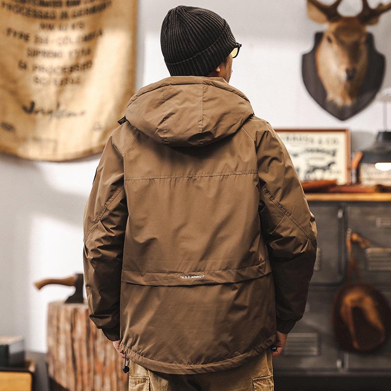 American Retro Men's 2025 High Loft Winter Down Jacket – Trendy, Warm, Windproof Workwear