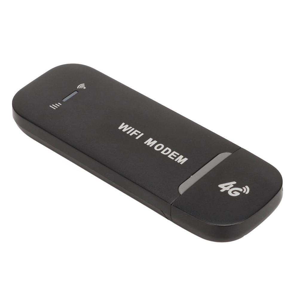 4G WiFi Router Black Up to 10 Users Stable Easy Connection USB Plug and Play 4G LTE Router for Hotspot Micro SIM Card