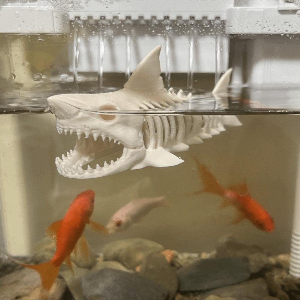 Skull Replica Fish Shrimp Hideout Shelter Unpainted Fish Breeding Container Terrarium