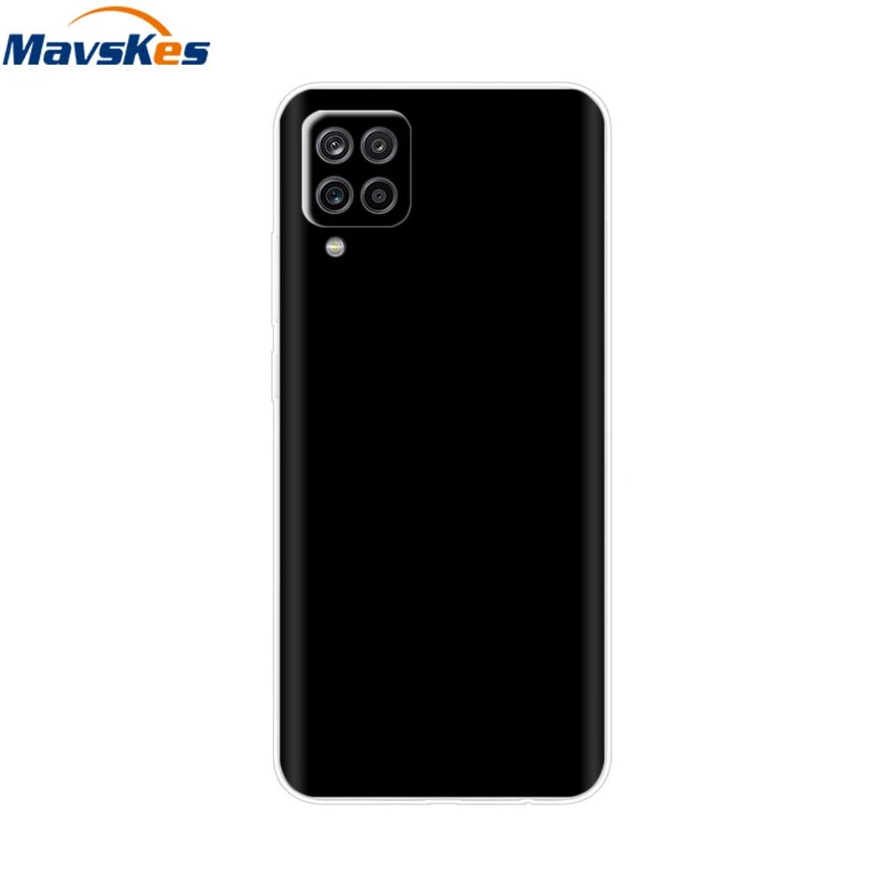Phone Case For Samsung Galaxy A12 Case SamsungA12 Silicone Clear TPU Painted Soft Cover For Samsung A12 A 12 Bumper Fundas Etui
