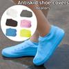 Vintage Rubber Boots Reusable Latex Waterproof Rain Shoes Cover Non-Slip Silicone Overshoes Boot Covers Unisex Shoes Accessories
