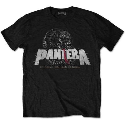 Футболка Pantera Great Southern Trendkill Змея Логотип Группы Официальная Мужская Черная