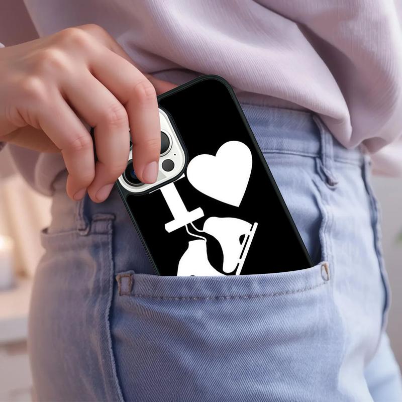 Love Ice Skating Phone Case For iPhone 17 Air 15 16e 14 13 Pro Max Coque 12 11 Pro Max PLUS cover