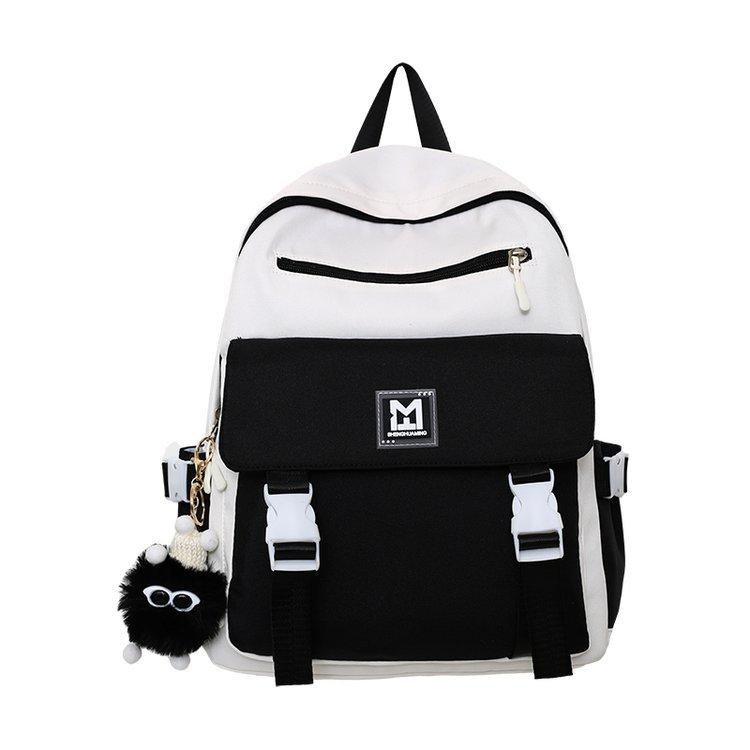 Большая вместимость, легкий школьный рюкзак для средней школы, женский, контрастный цвет