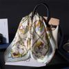 Garden Story 111 Mulberry Silk Scarf Autumn and Winter Small Square Scarf Versatile Silk Scarf Temperament Headscarf Silk Scarf Women