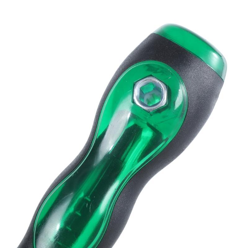 Регулируемая телескопическая отвертка с храповым механизмом двойного назначения шлицевая крестовая