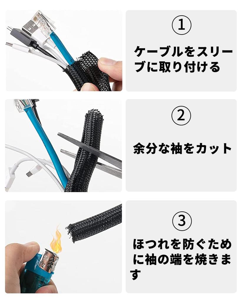 10 м Черная плетеная кабельная оплетка, диаметр 13 мм, режется, огнестойкая, износостойкая, органайзер для шнуров для использования в помещении/на улице, офис, включает