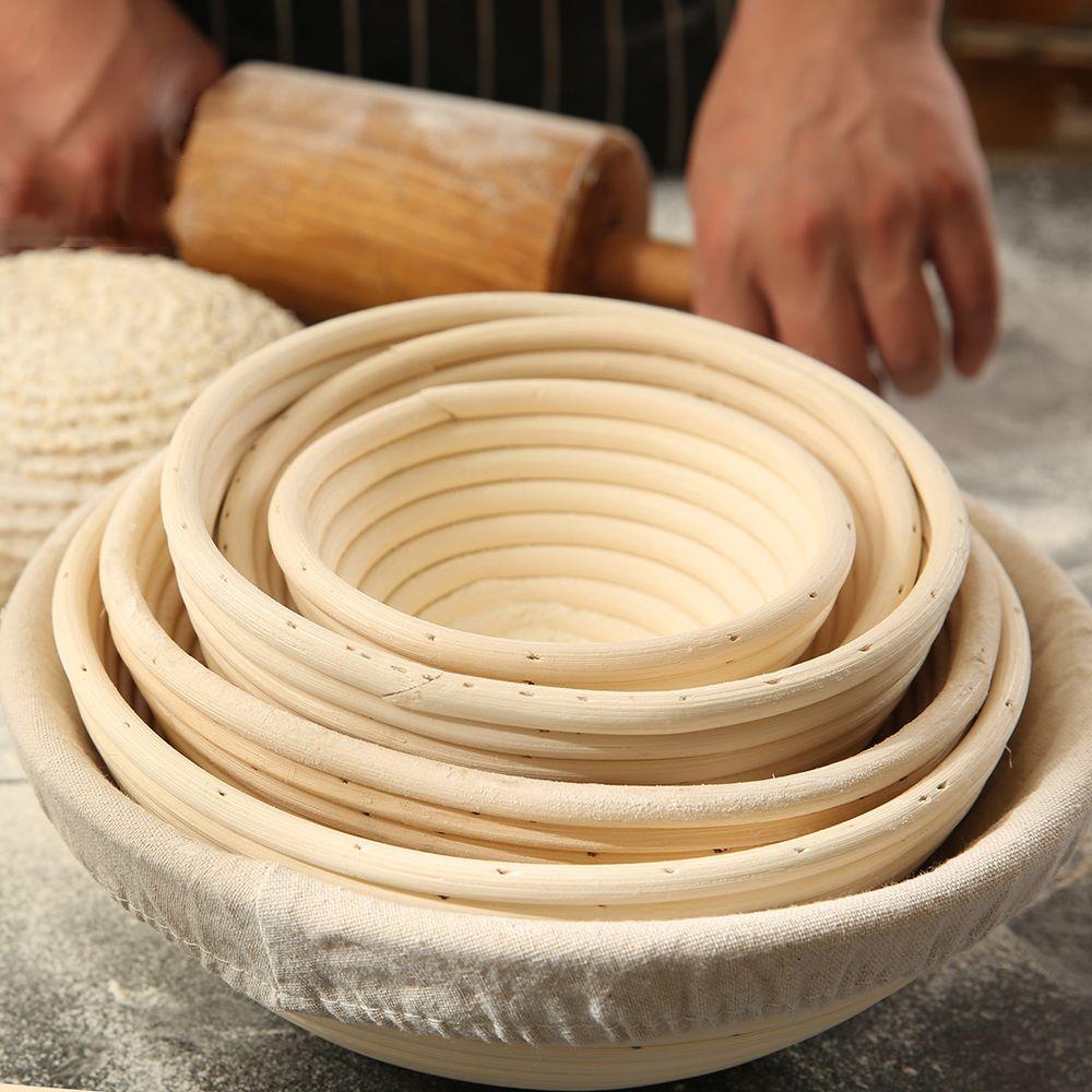 Ротанг Плетеный Заквасочная Корзина Круглая Корзина Баннетон для Теста Корзины для Расстойки Хлеба Корзина для Теста Ротанг Brotform