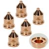 5pcs 120931 Plasma Torch Consumable 60A Tip Nozzles Welding Accessory For 1250