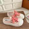 HY-1211 2025 summer mango head half tray canvas shoes women's summer versatile one-pedal lazy casual board shoes