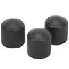 3Pcs Metal Dome Knobs Electric Guitar Volume Tone Control Aluminum Alloy Instrument Accessories Black