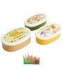 Ghibli Bento Box Seal Container Set of 3 Lunch Box Bento Box Safe для использования в микроволновой печи Сделано в Японии Верхний 180 мл Средний 280 мл Нижний 400 мл Антибактериальный Studio